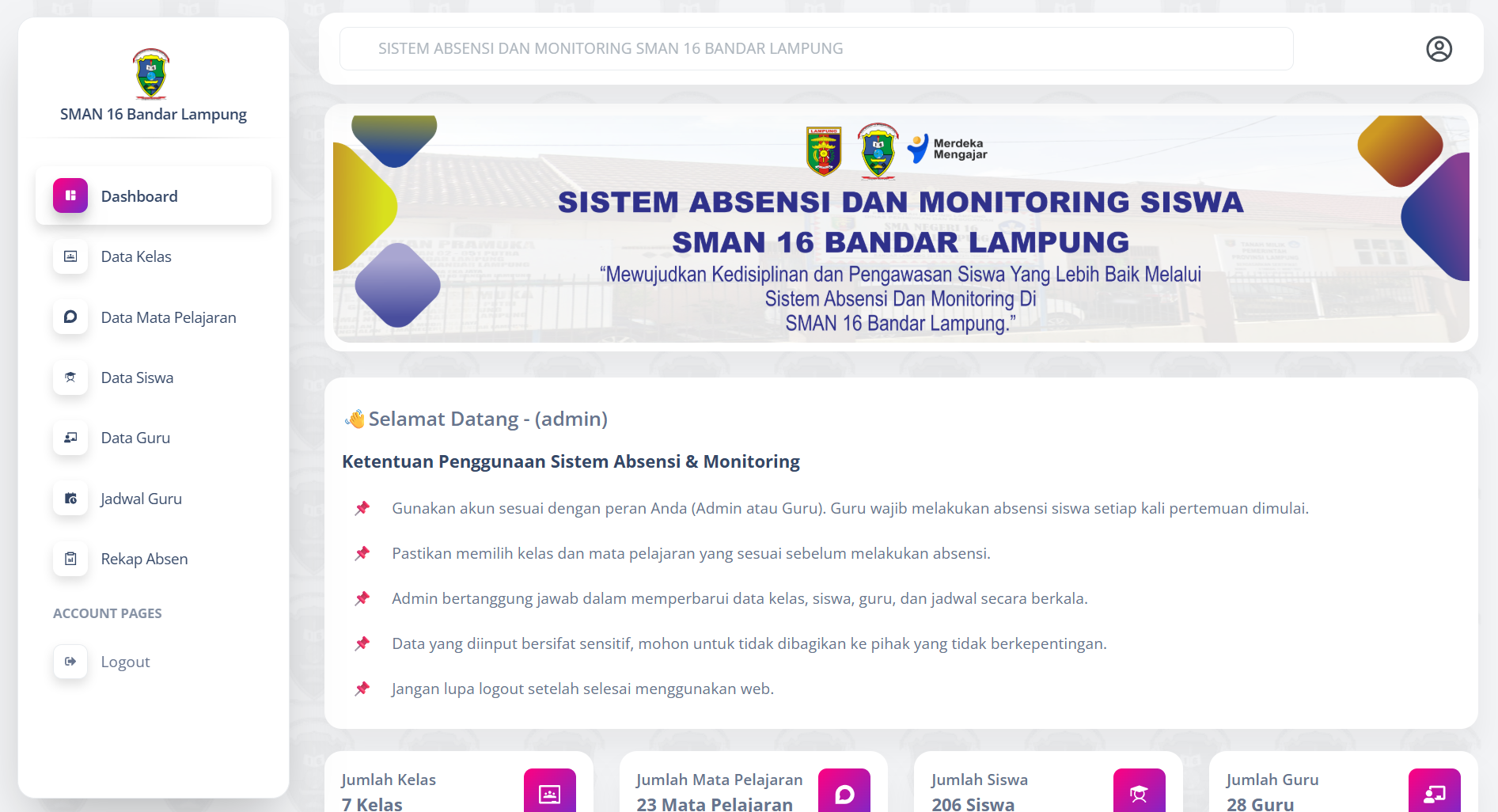 Perancangan Sistem Absensi Siswa dan Monitoring Orang Tua Berbasis Website dan Mobile