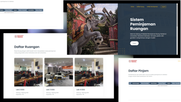 Website Pinjam Ruang Universitas Teknokrat Indonesia